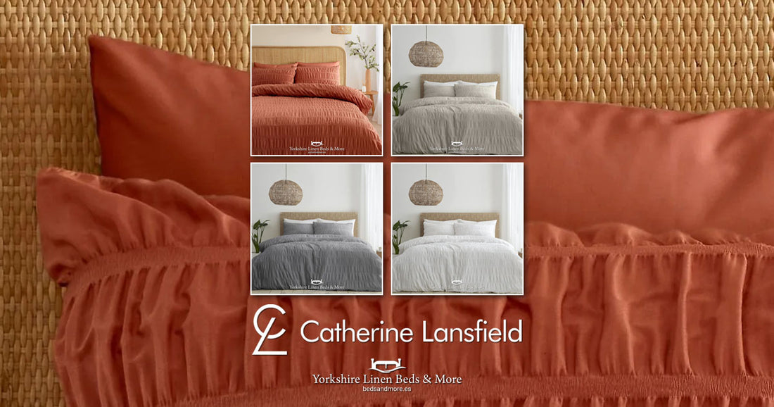 Catherine Lansfield Seersucker Duvet Cover Sets