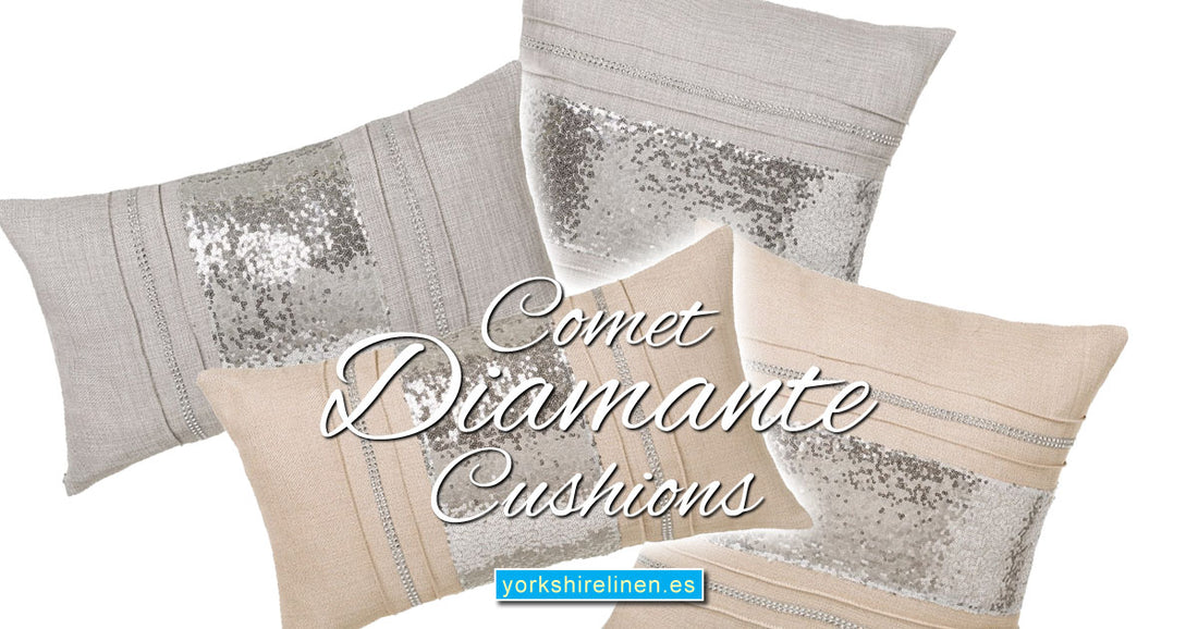 Comet Diamante Cushions - Yorkshire Linen Warehouse Mijas Prestige Marbella