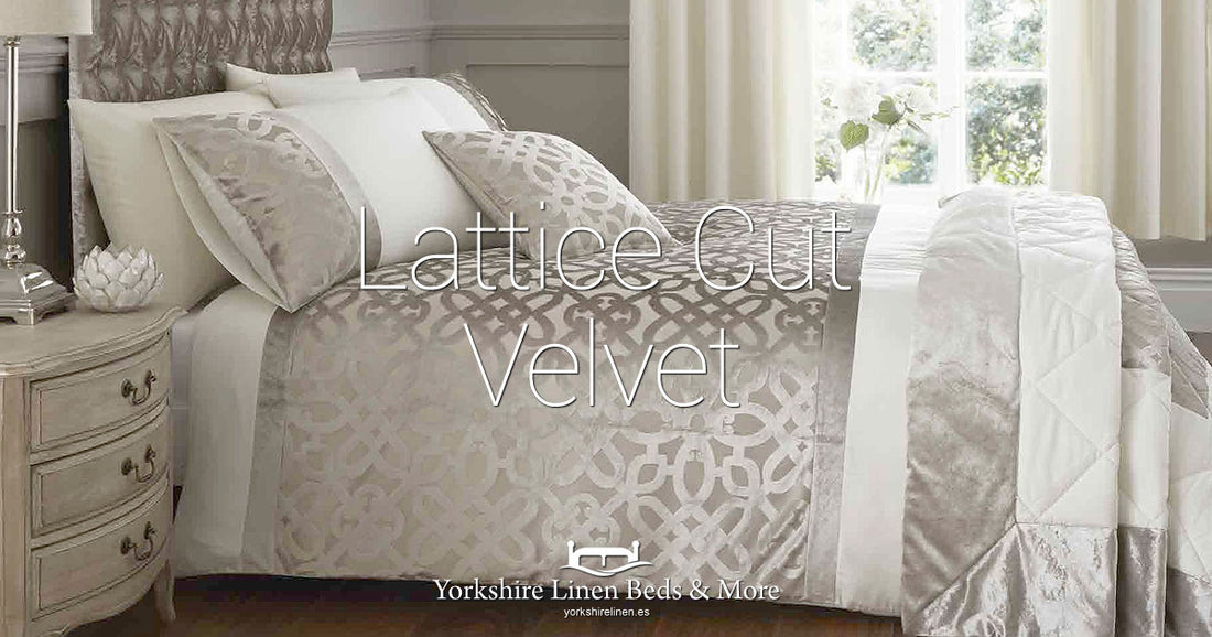 Lattice Cut Velvet - Yorkshire Linen Beds & More Bed Shops Mijas Costa Marbella OG01