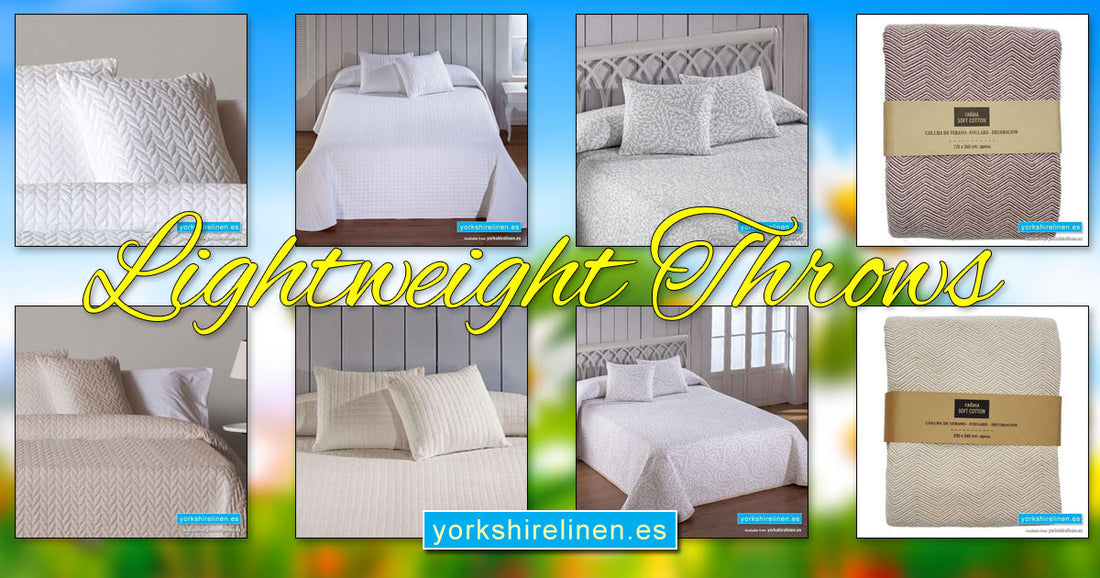Lightweight Throws, Spring and Summer 2018 - Ideal Holiday Home and Rental Property Bedding