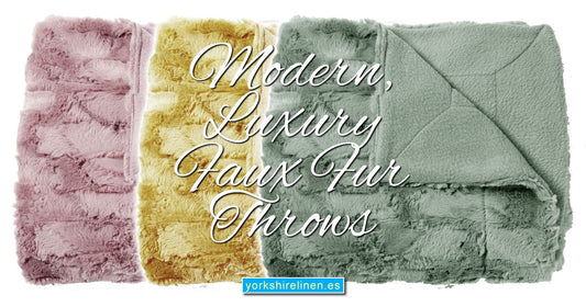Luxury Modern Faux Fur Throws - Yorkshire Linen Warehouse Mijas Marbella