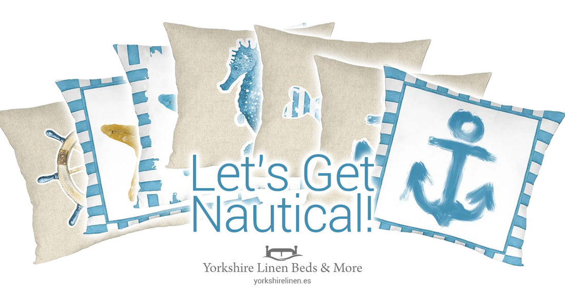 Nautical Cushions - A Range of 7 Cushion Designs Inspired by the Sea - Yorkshire Linen Beds & More