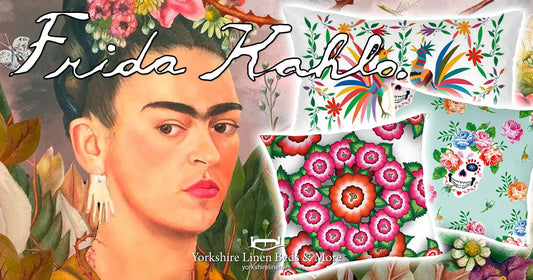 The Frida Kahlo Cushion Collection from Yorkshire Linen Beds & More