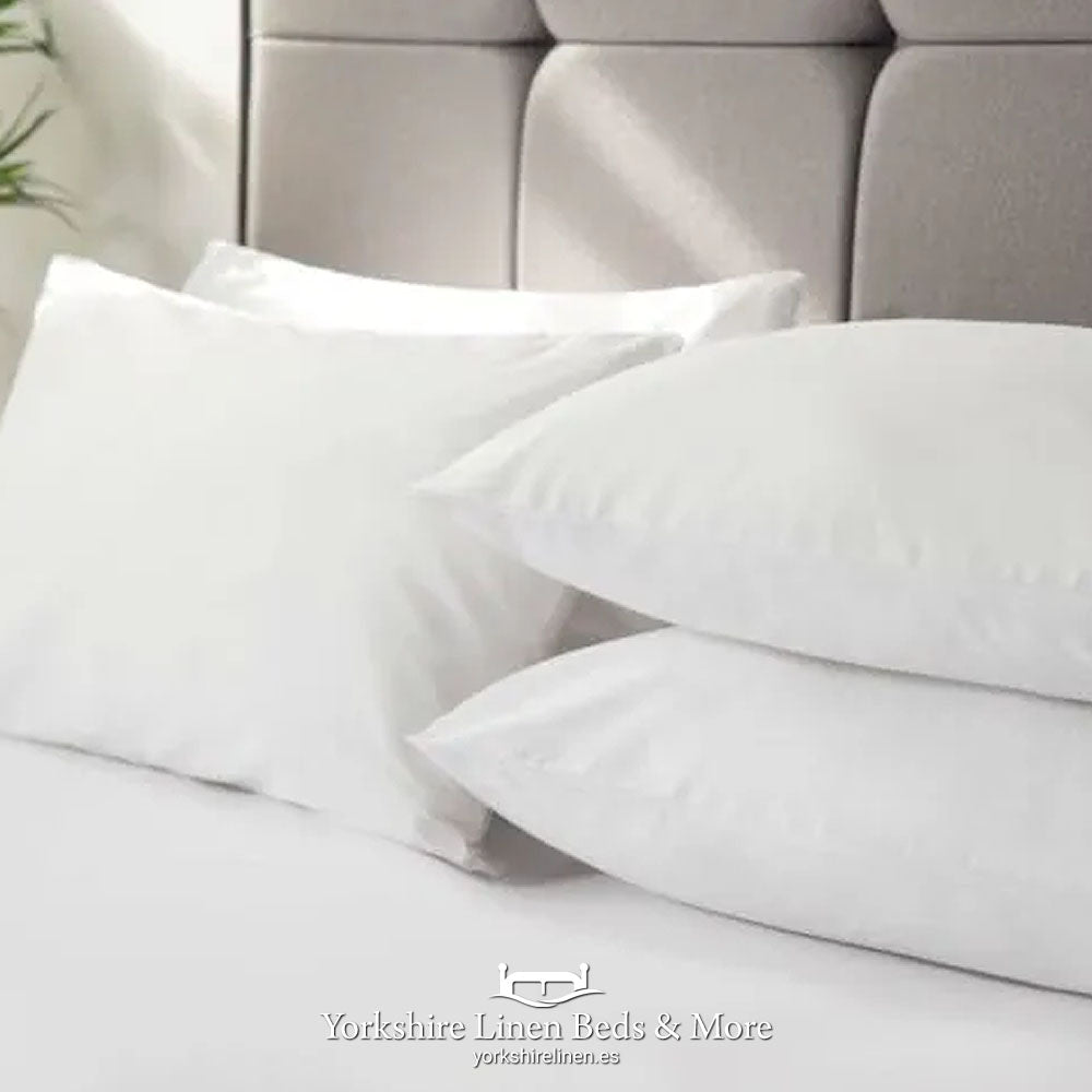 100% Cotton Percale Pillowcase, White - Sheets & Pillowcases - Yorkshire Linen Beds & More