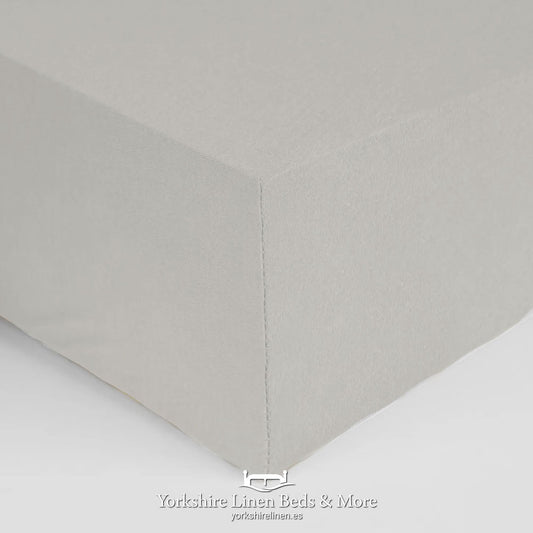 100% Cotton Stretch Jersey Sheets, Beige - Sheets & Pillowcases - Yorkshire Linen Beds & More