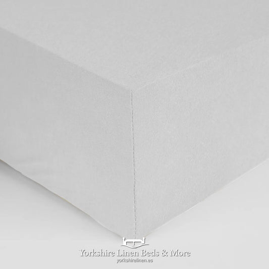 100% Cotton Stretch Jersey Sheets, White - Sheets & Pillowcases - Yorkshire Linen Beds & More