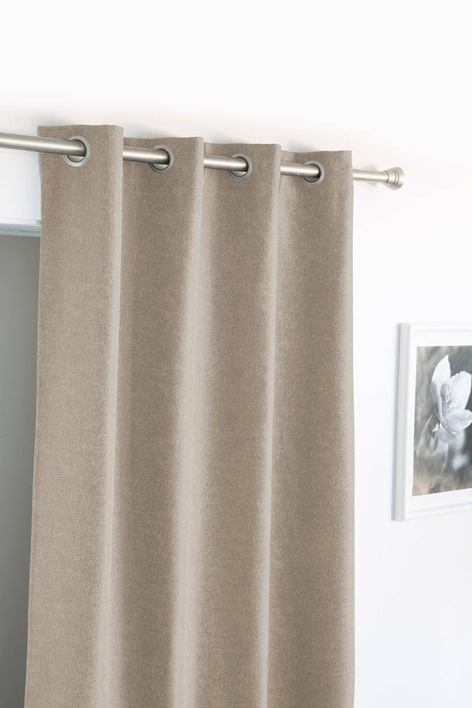Arisa Ring Top Blackout Curtain, Beige
