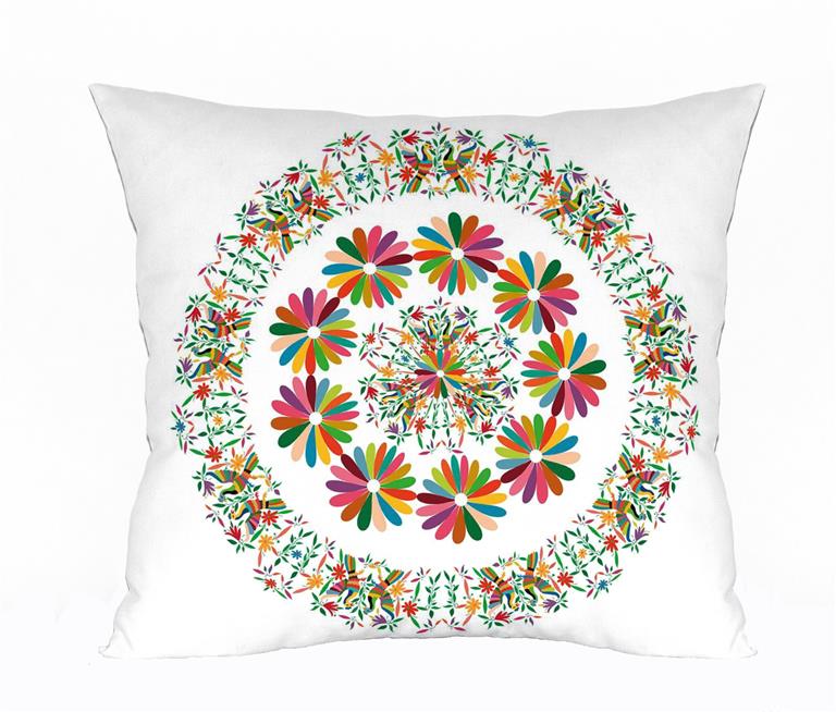Frida Kahlo Cushion Collection, Frida Floral Circle