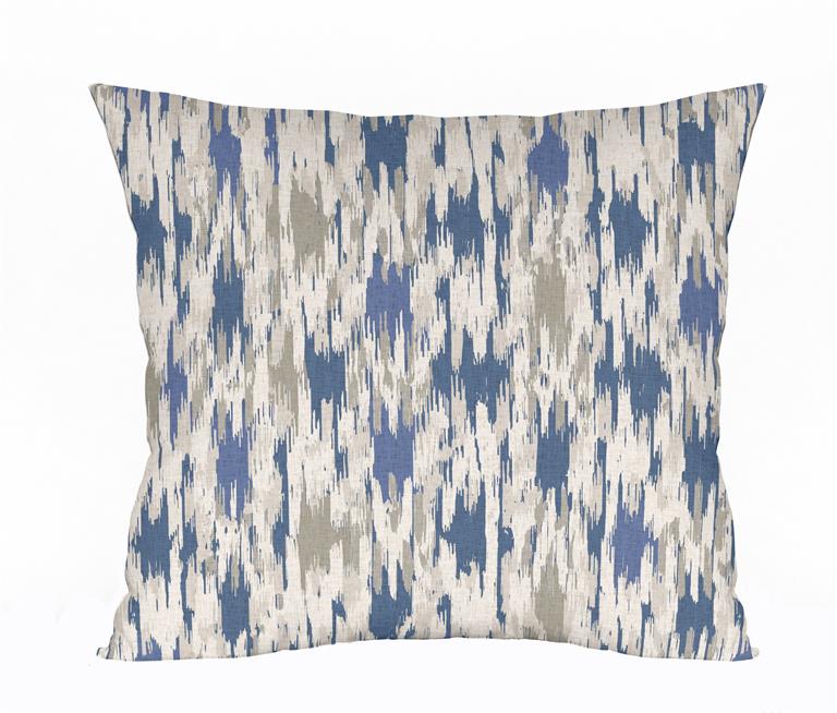 Blue & Beige Abstract Outdoor Cushions