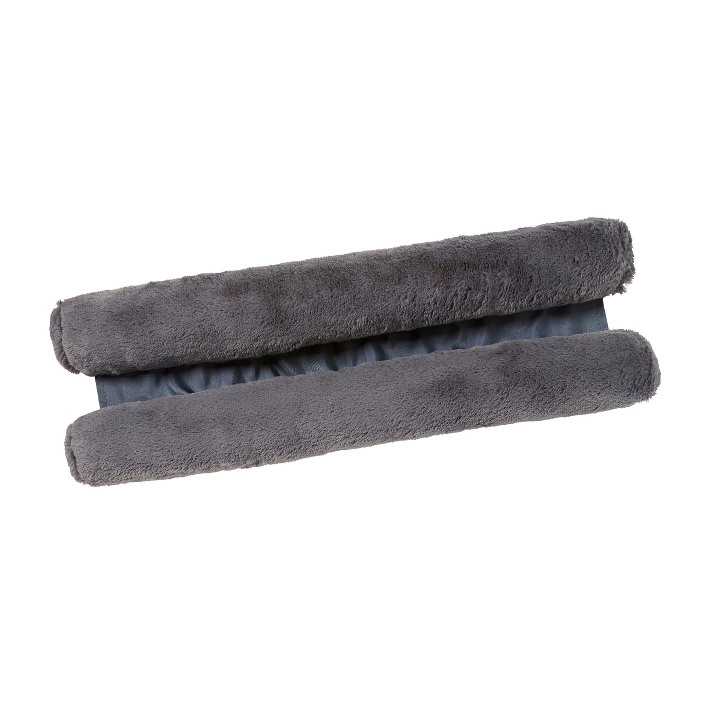 Draught Excluder Faux Fur Double Sided, Charcoal SALE