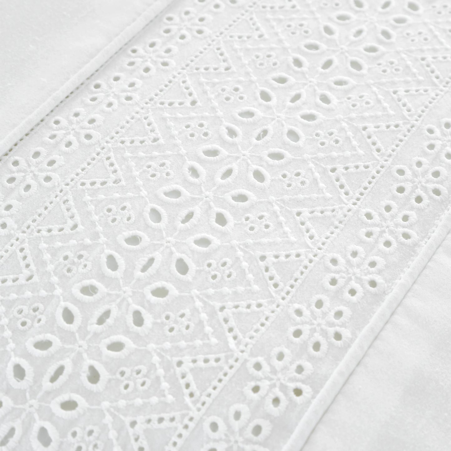Broderie Anglaise Duvet Set - White