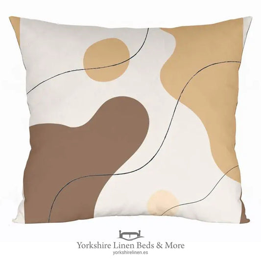 Abstract Art Cushion, Shapes 4947 - Cushions & Cushion Covers - Yorkshire Linen Beds & More