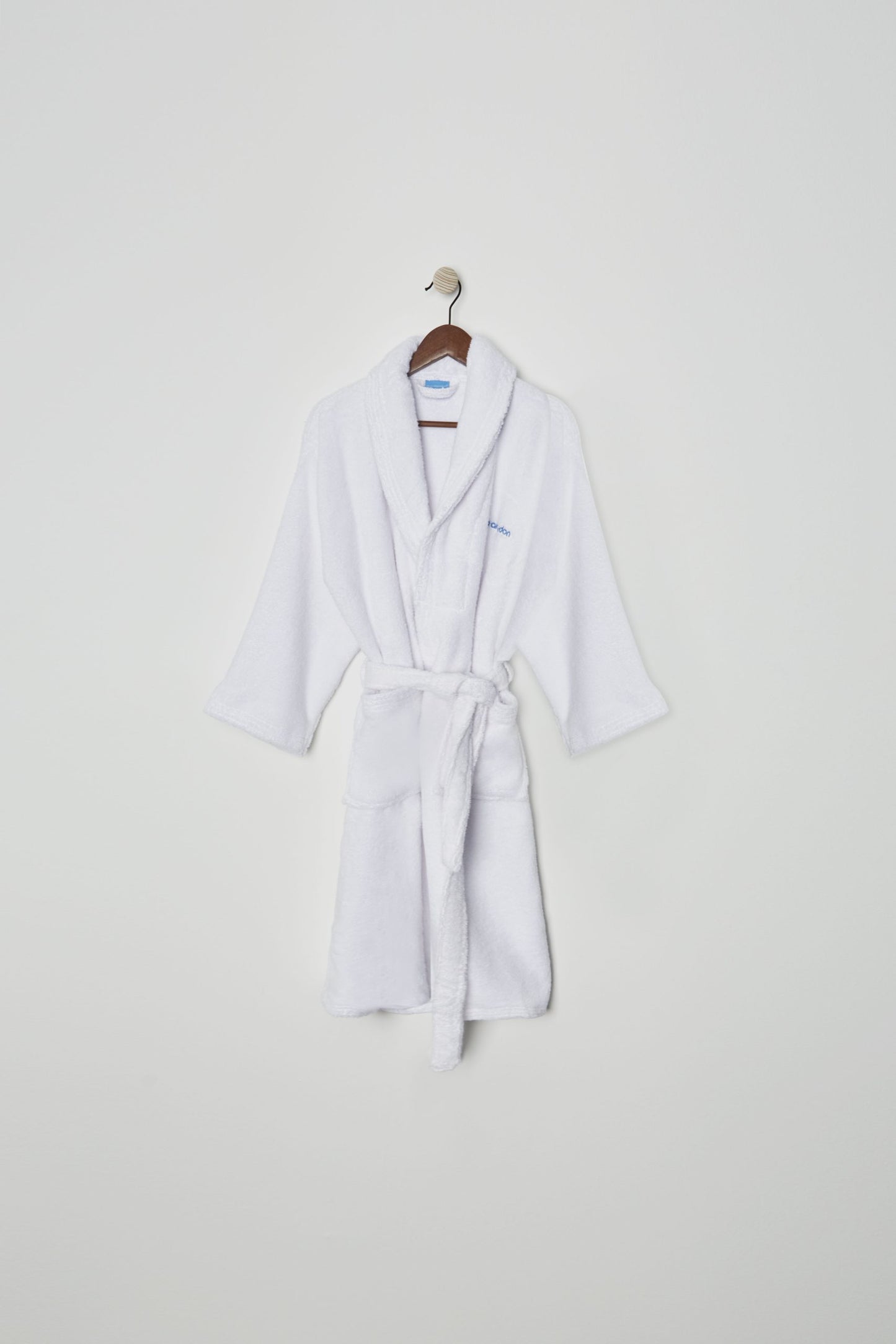 Zero Twist Luxury Towelling Cotton Bathrobes, White