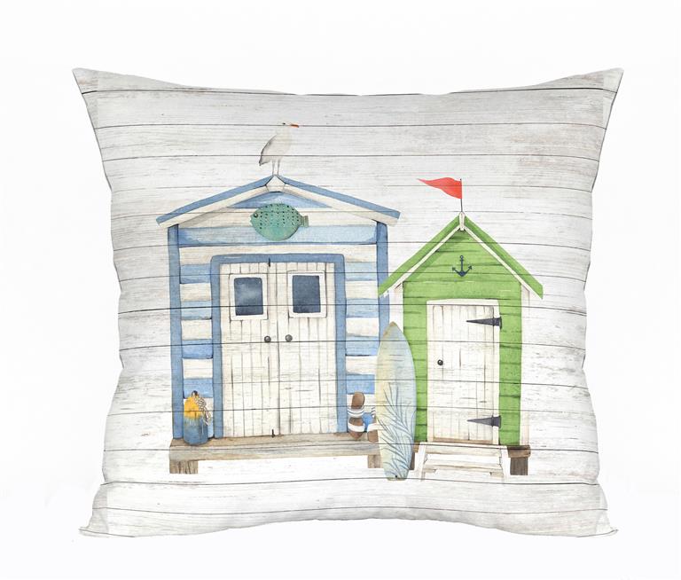Beach Huts Cushions Surfboard, 1963