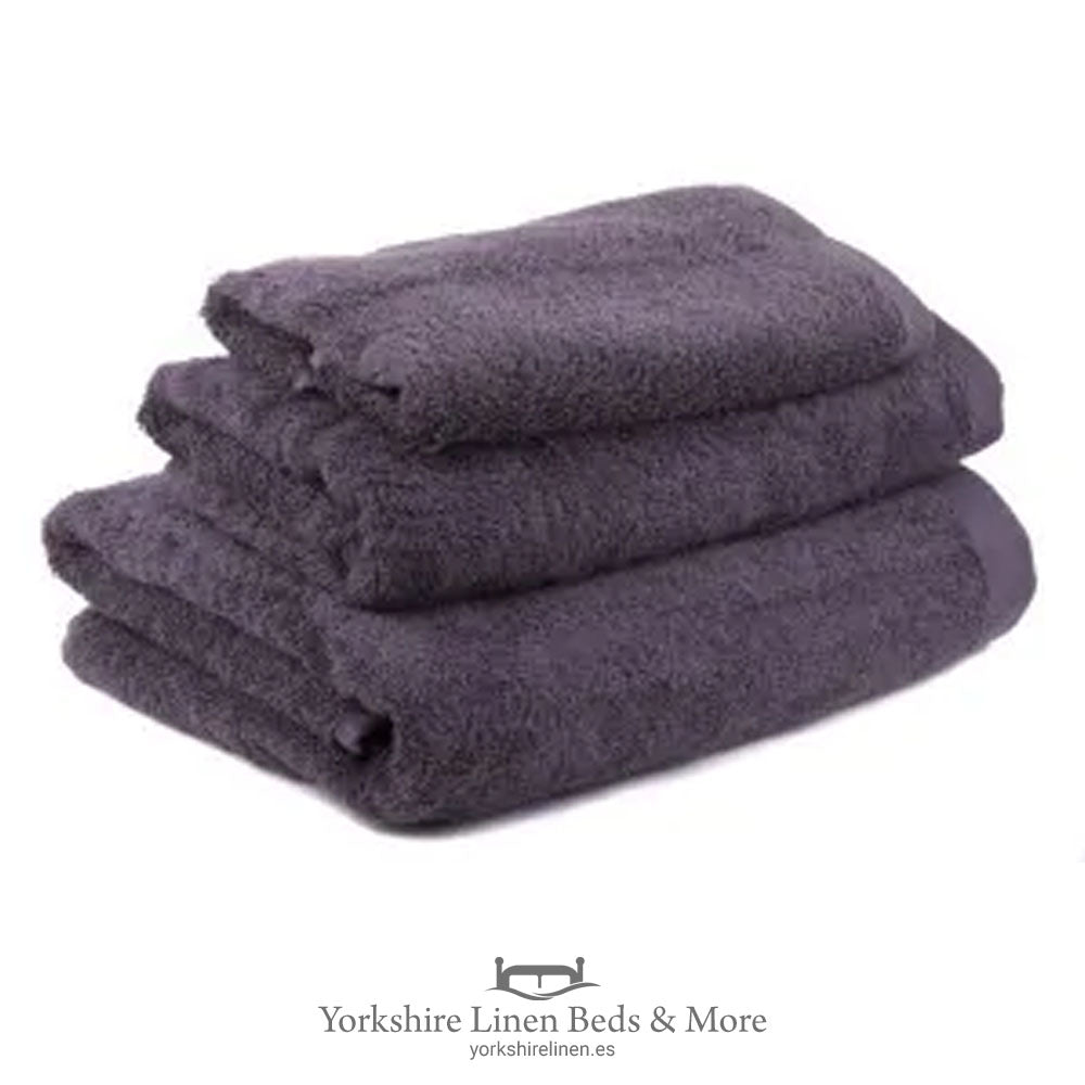 Basics 450 GSM Cotton Towel Range, Charcoal - Towels & Bathroom - Yorkshire Linen Beds & More