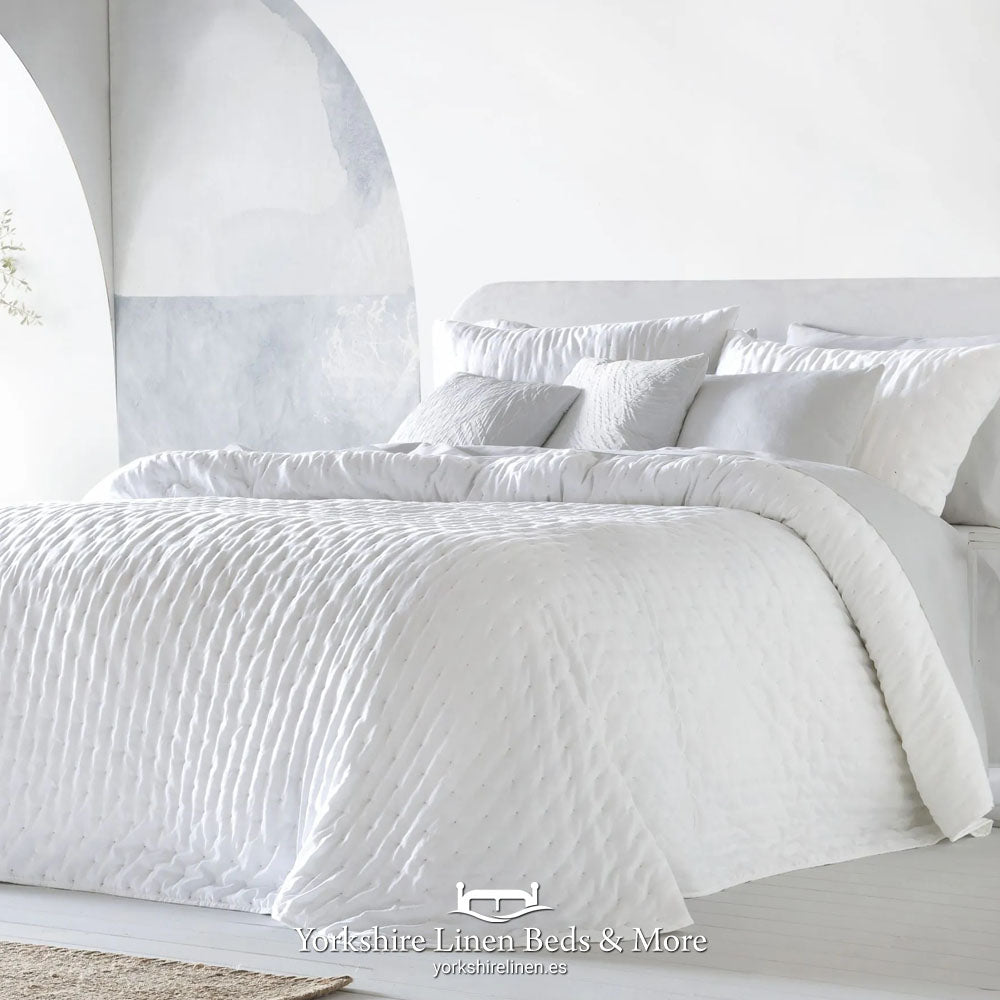 Bianca Soft Touch Bedspread, White - Bedspreads & Throws - Yorkshire Linen Beds & More