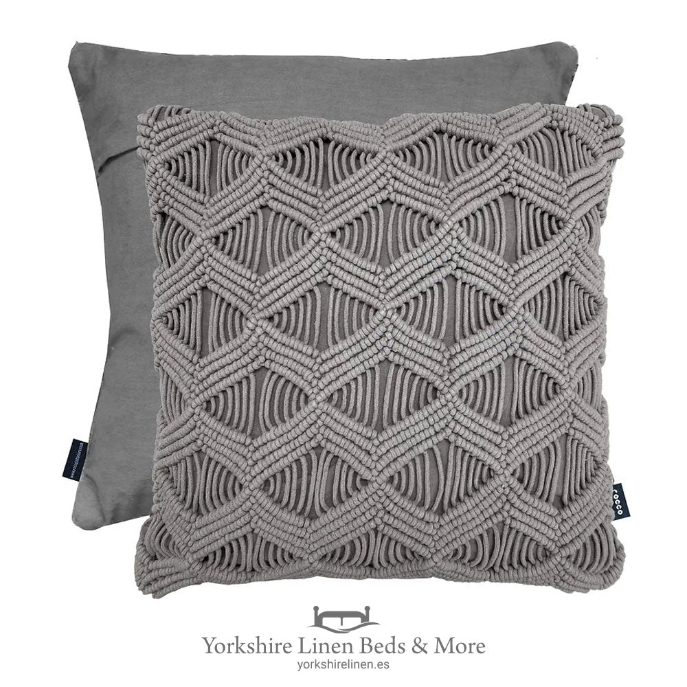 Boho Chic Cushion Collection JAMBI GREY - Cushions & Cushion Covers - Yorkshire Linen Beds & More