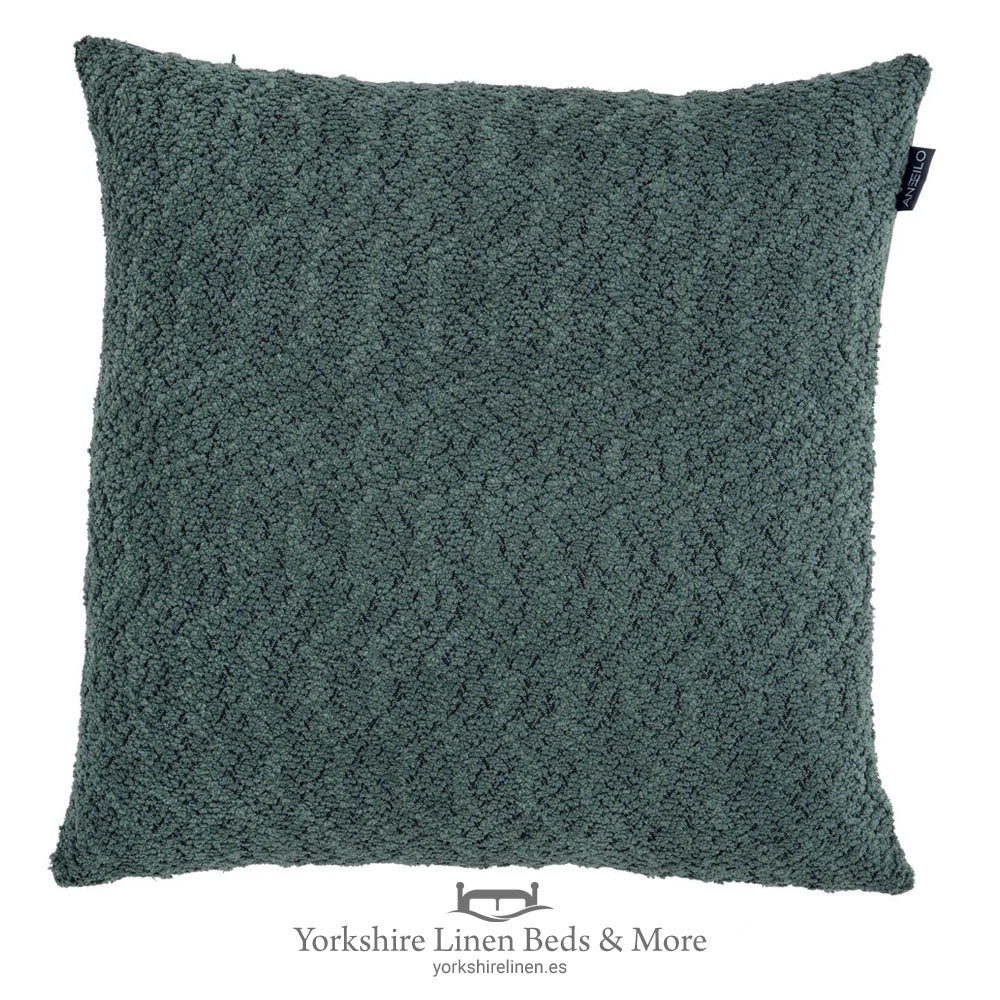 Boucle Cushions, Dark Green - Cushions & Cushion Covers - Yorkshire Linen Beds & More
