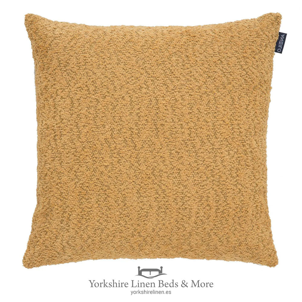 Boucle Cushions, Ochre - Cushions & Cushion Covers - Yorkshire Linen Beds & More