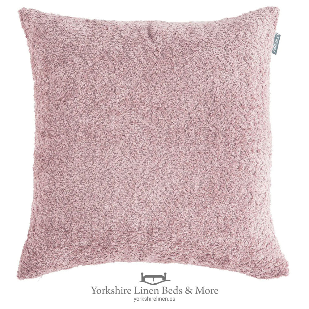 Boucle Cushions, Pink - Cushions & Cushion Covers - Yorkshire Linen Beds & More
