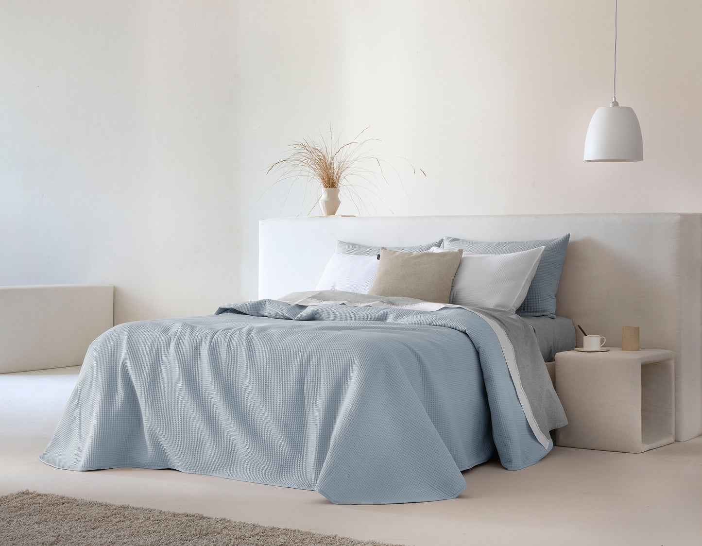 Marine Light Weight Bedspread - Blue