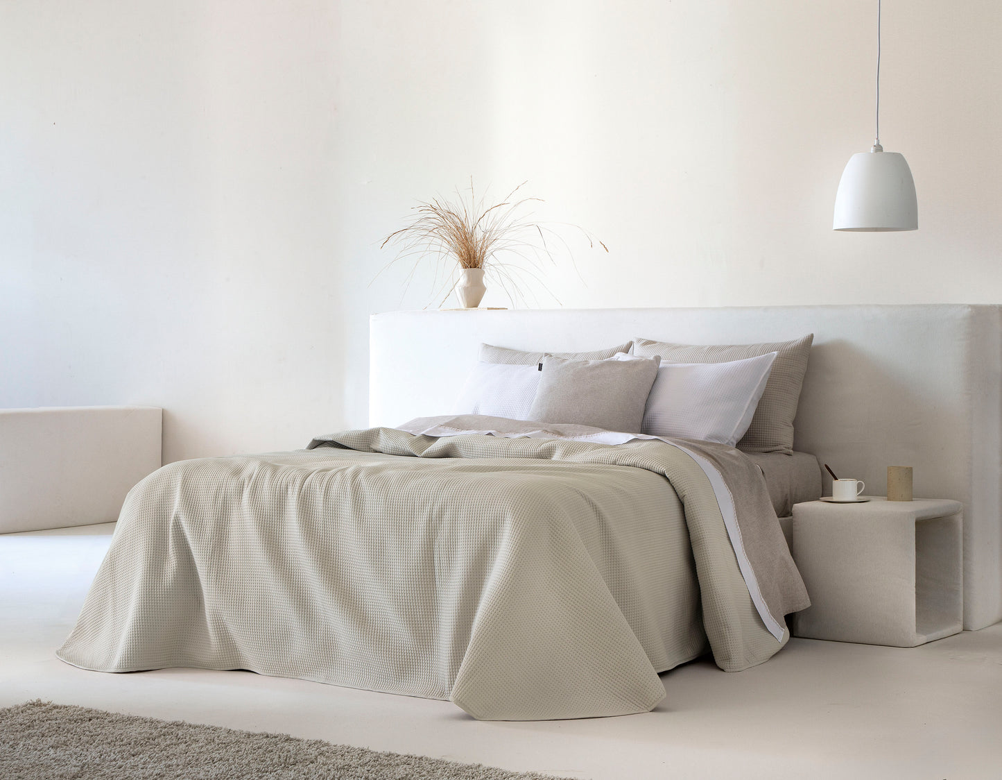 Marine Light Weight Bedspread - Beige