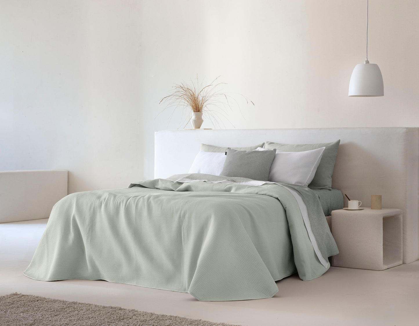 Marine Light Weight Bedspread - Grey