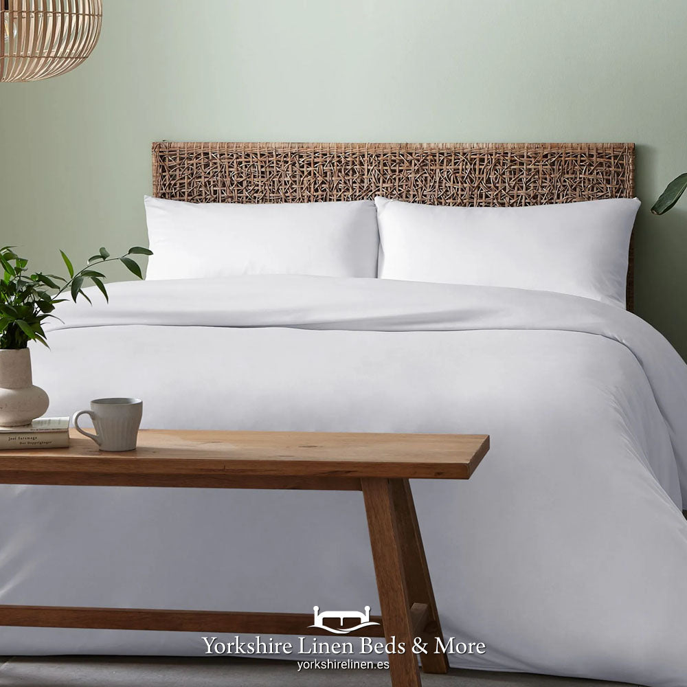 Catherine Lansfield So Soft Jersey Duvet Set, White - Duvet Covers & Sets - Yorkshire Linen Beds & More