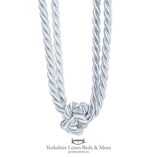 Classic Knot Tieback, Silver - Curtains & Accessories - Yorkshire Linen Beds & More