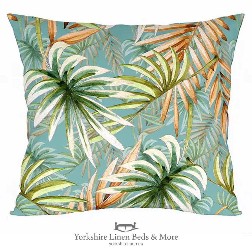 Dusky Palm Cushion, 2069 - Cushions & Cushion Covers - Yorkshire Linen Beds & More