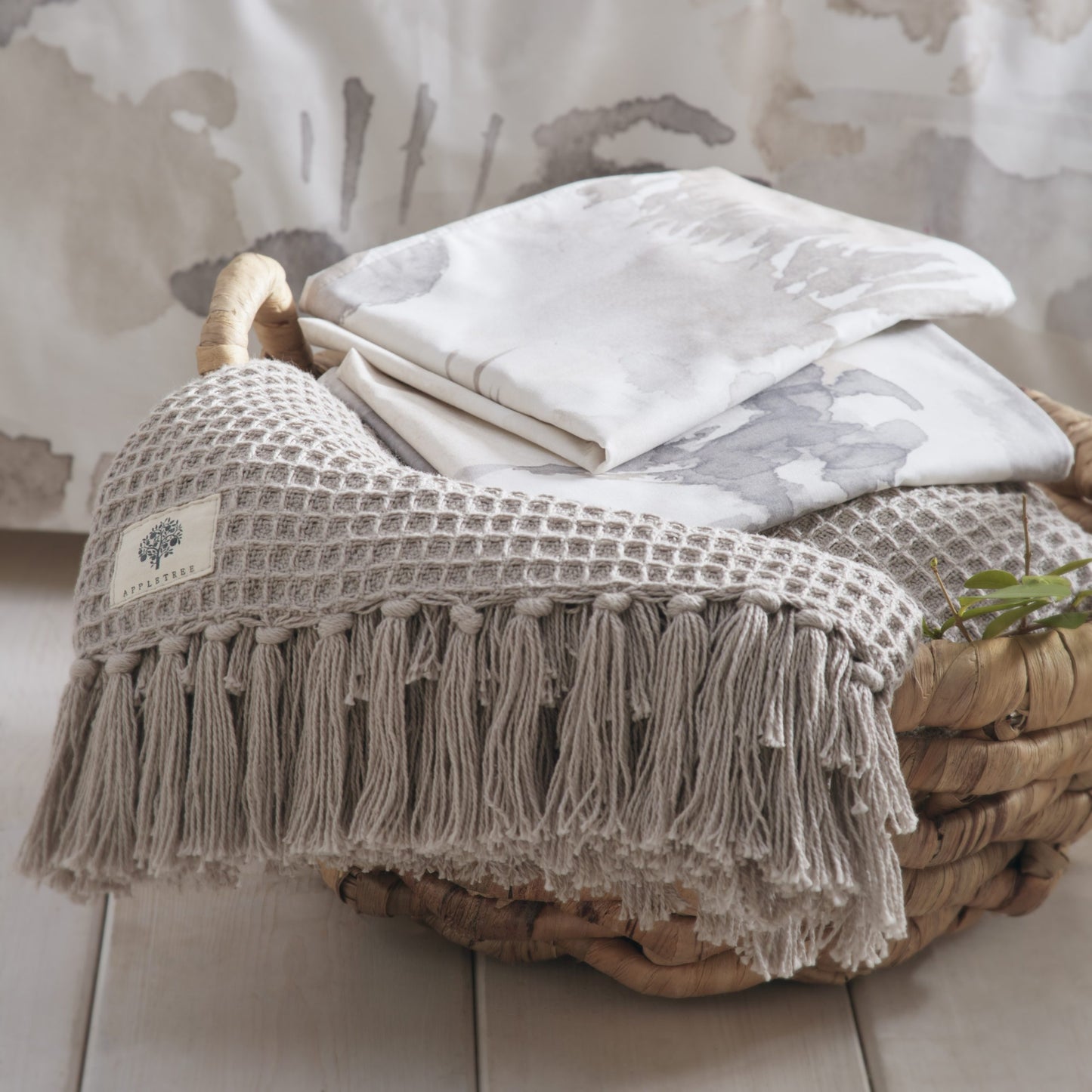 Edale 100% Cotton Duvet Set, Linen Colourway