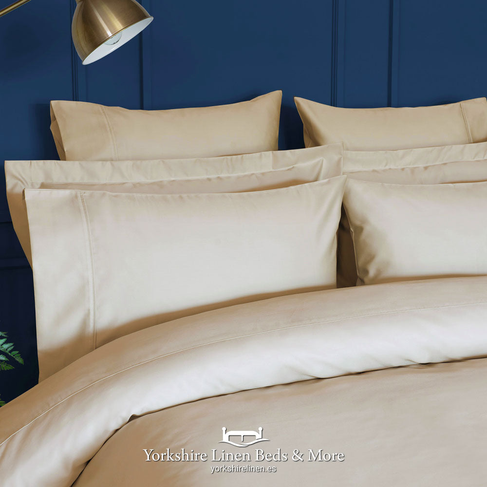 Egyptian Cotton 600 Thread Count Duvet Cover, Taupe - Duvet Covers & Sets - Yorkshire Linen Beds & More, Mijas, Spain