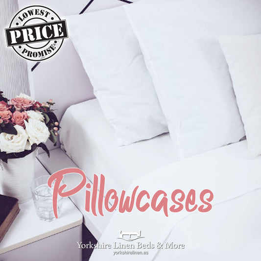 Essential White Polycotton Pillowcases - Yorkshire Linen Beds & More P01