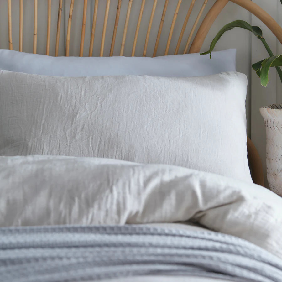 Fresco 100% Cotton Textured Duvets Set, Natural REDUCED TO CLEAR