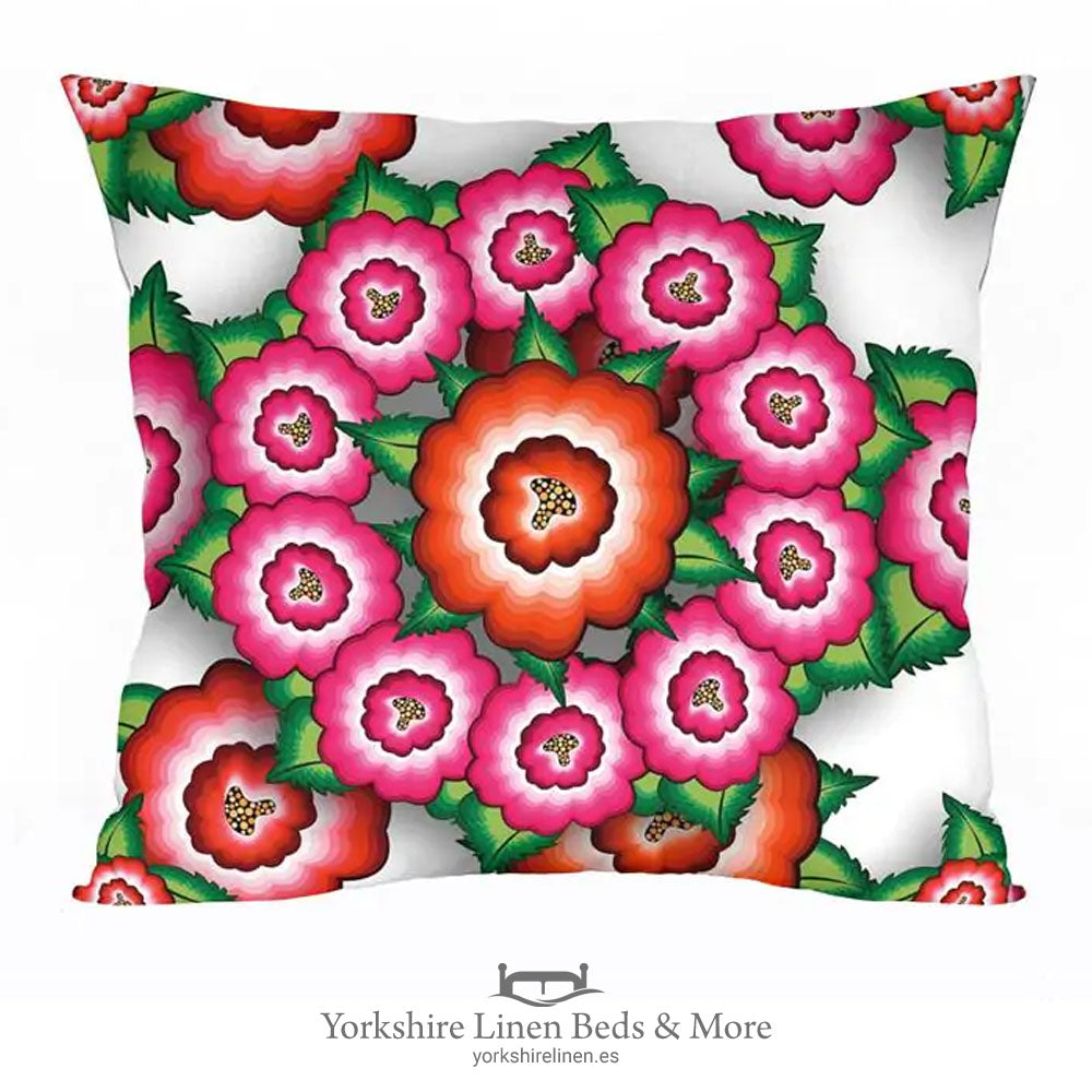 Frida Kahlo Cushion Collection, Frida Floral Circle - Cushions and Home Decoration, Yorkshire Linen Beds & More