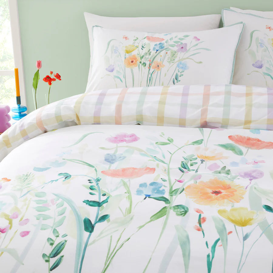 Garden Flowers 100% Cotton Duvet Set -Multi