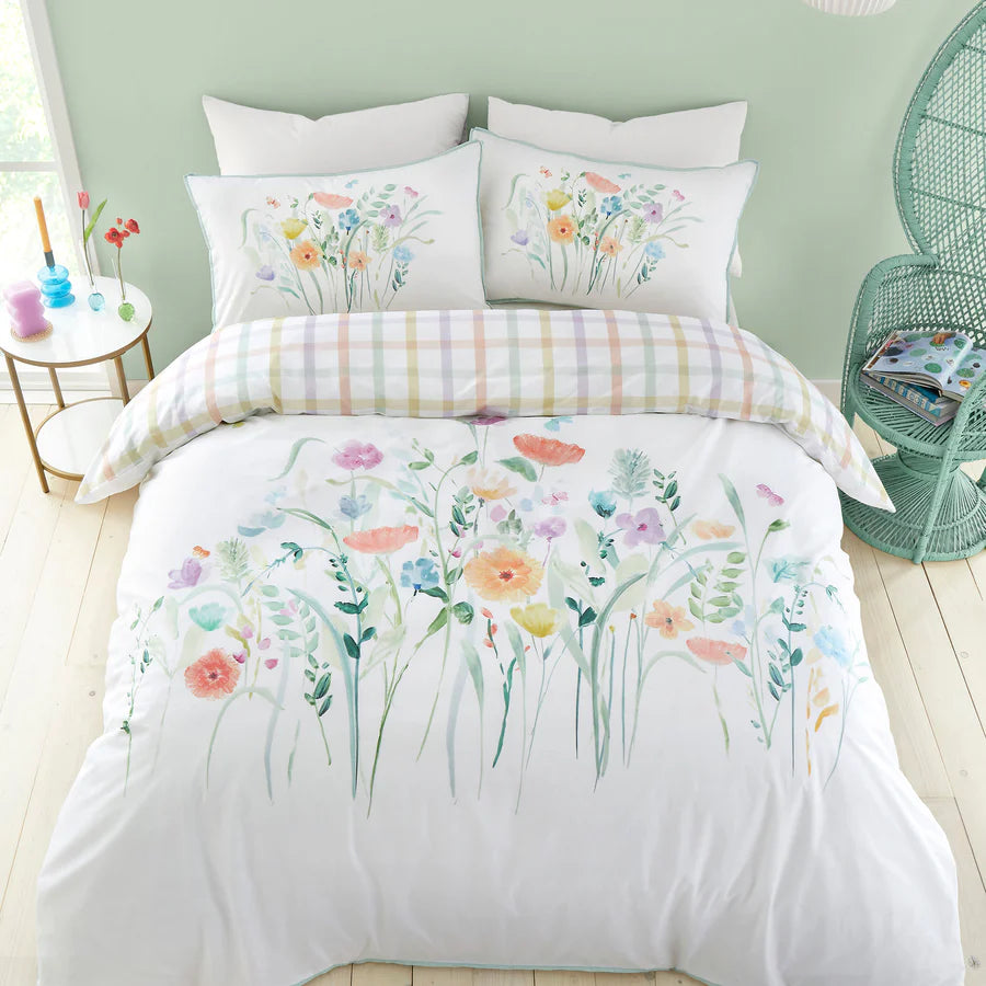 Garden Flowers 100% Cotton Duvet Set -Multi