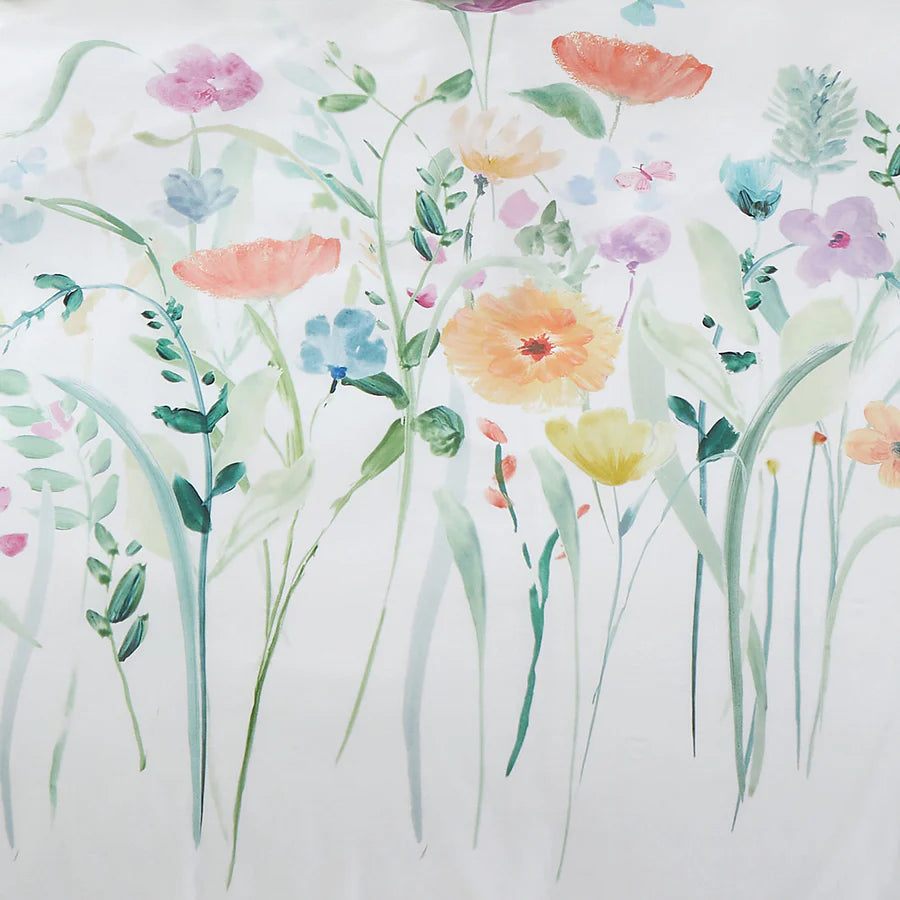 Garden Flowers 100% Cotton Duvet Set -Multi