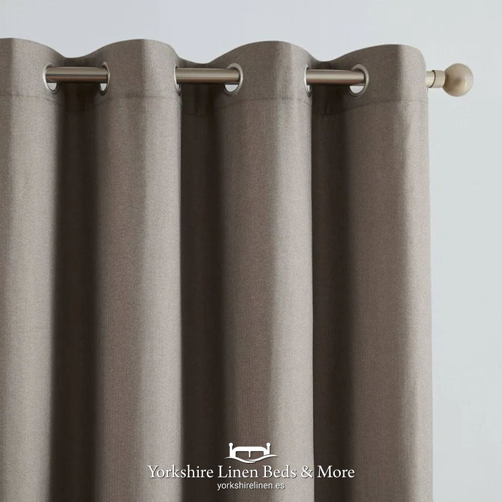 Hotel Collection Eyelet Blackout Curtains - Beige