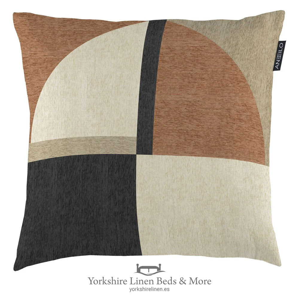 Kubic 39 Cushion, Terracotta - Cushions & Cushion Covers - Yorkshire Linen Beds & More
