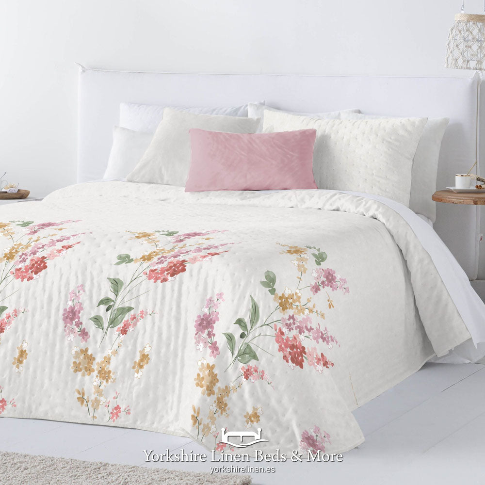 Laya Floral Bedspread, Multi - Bedspreads & Runners - Yorkshire Linen Beds & More