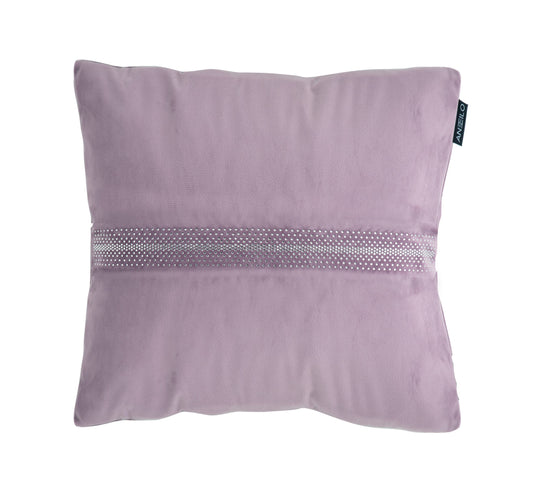 Velvet Diamante Cushion, Heather