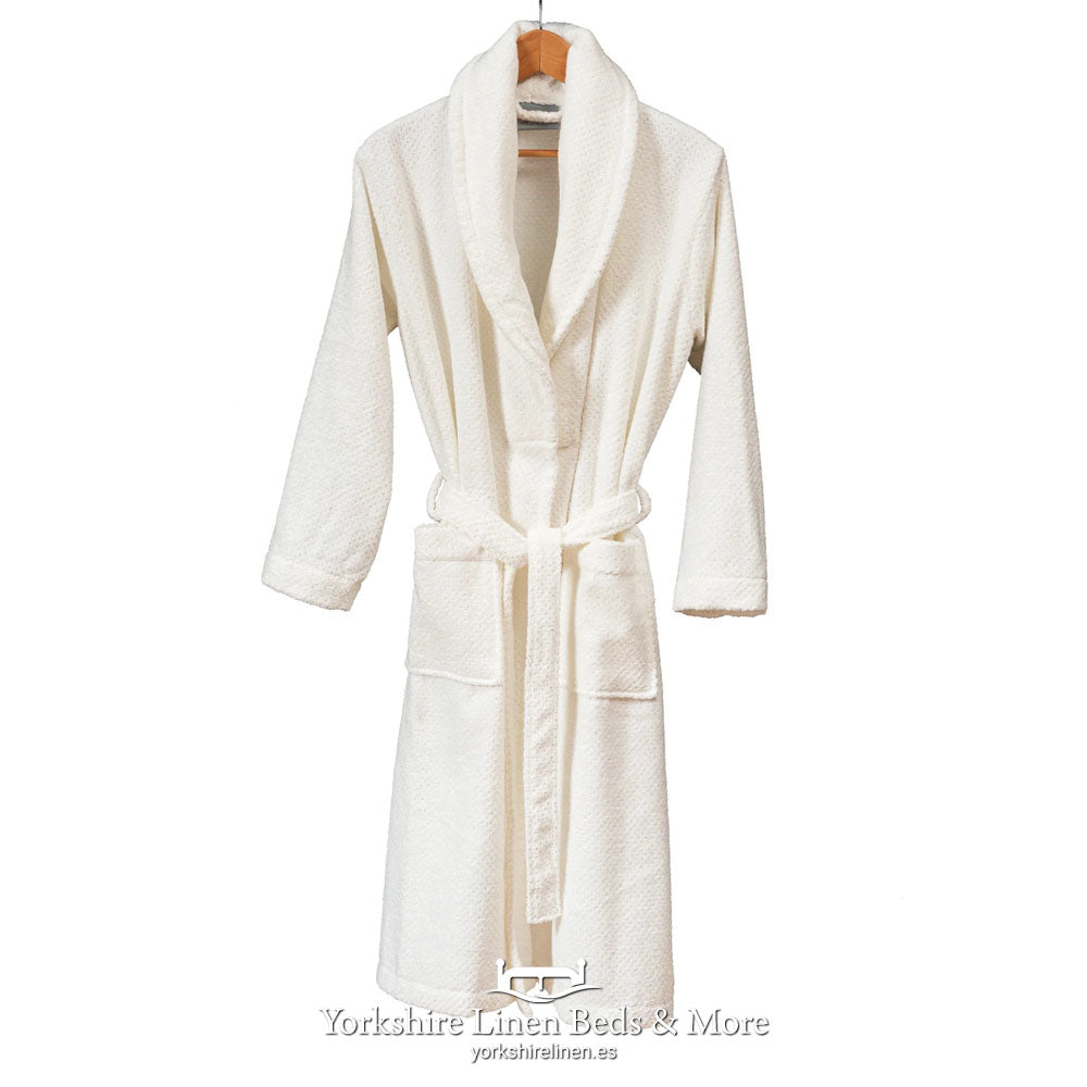 Luxury Bathrobes, Model Bamboo, Ivory - Towels and Bathroom Soft Furnishings - Yorkshire Linen Beds & More