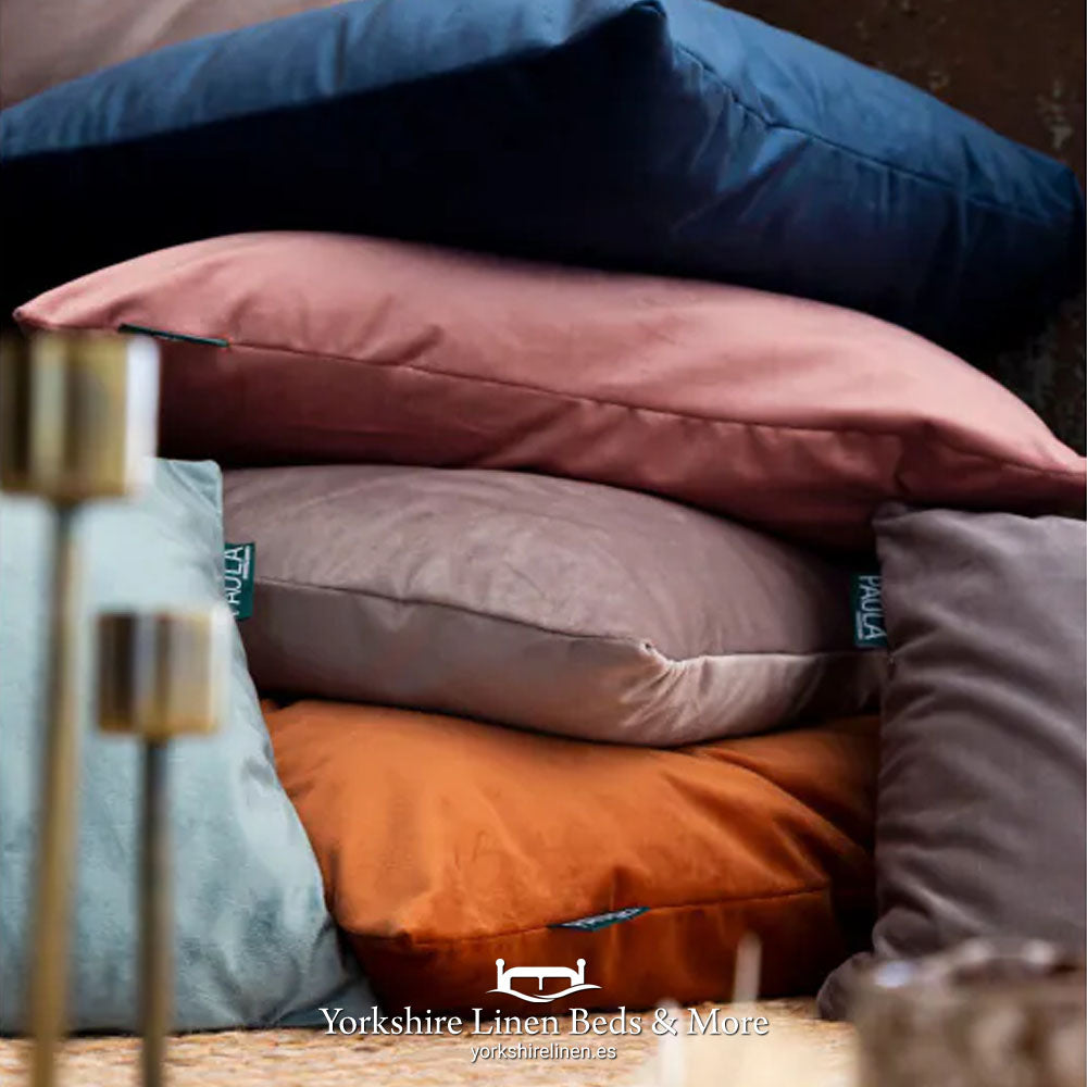 Luxury Velvet Filled Cushions & Matching Runners, Assorted Colours - Cushions & Bed Runners - Yorkshire Linen Beds & More