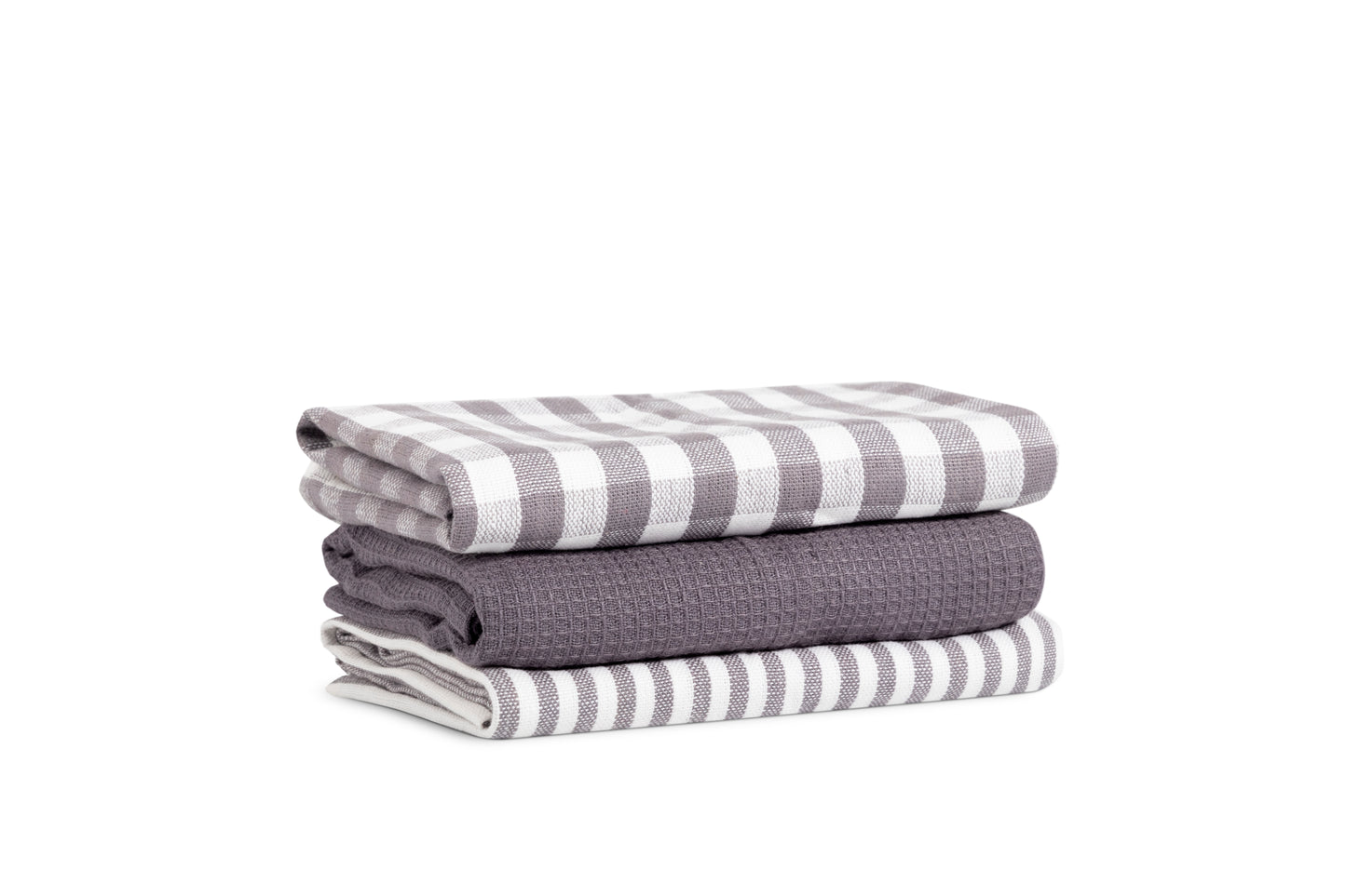 Pack of Three 100 % Cotton Tea Towels - Various Colours