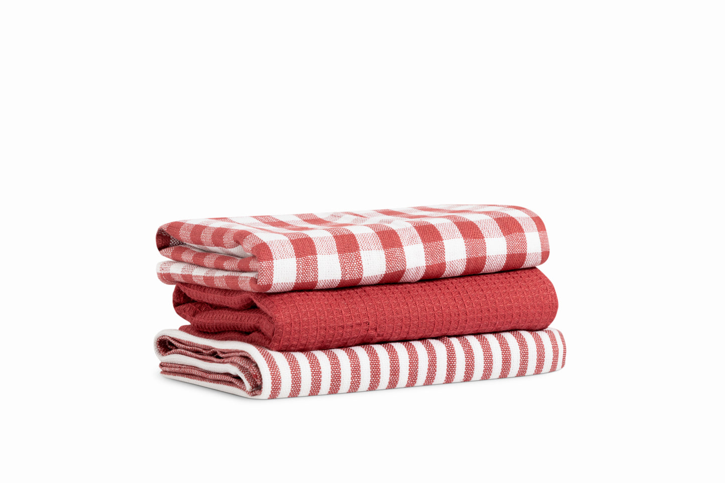 Pack of Three 100 % Cotton Tea Towels - Various Colours