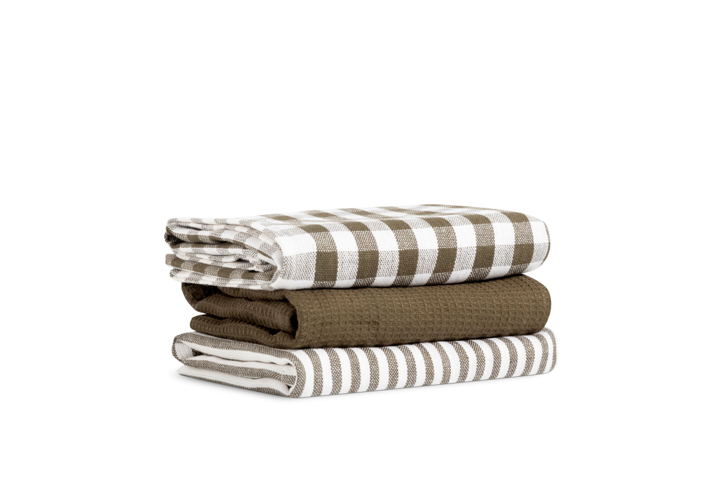 Pack of Three 100 % Cotton Tea Towels - Various Colours