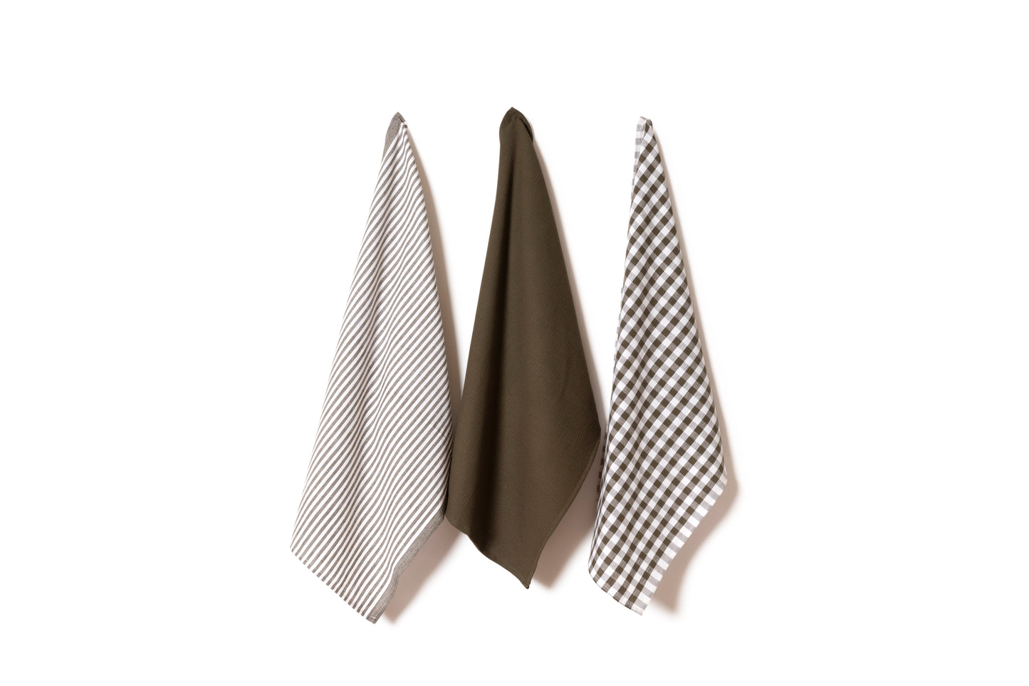 Pack of Three 100 % Cotton Tea Towels - Various Colours
