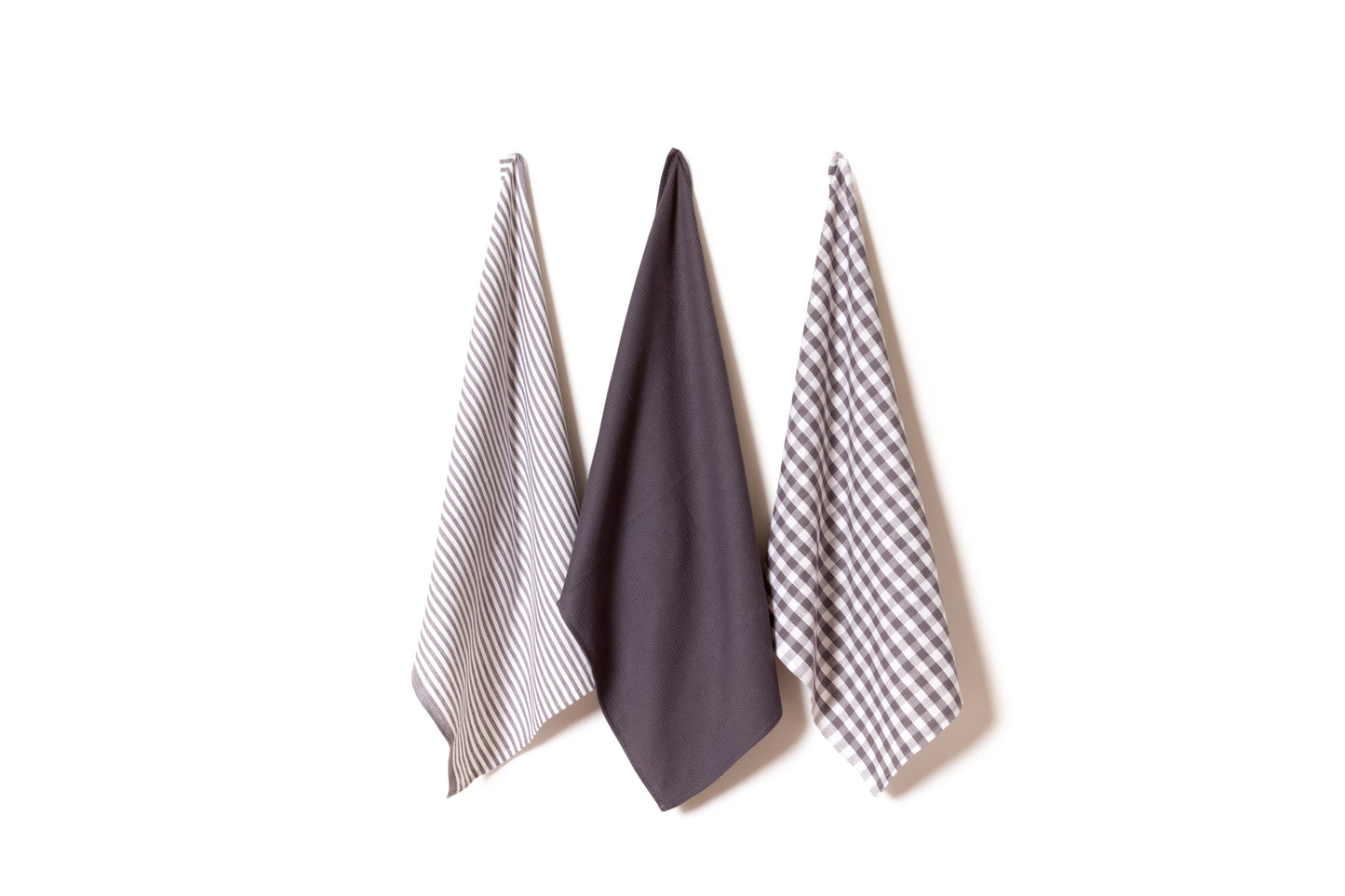 Pack of Three 100 % Cotton Tea Towels - Various Colours