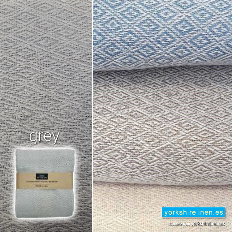 Mumbay Throw, Grey - Yorkshire Linen Warehouse Mijas Marbella P03